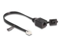 DeLOCK 88009 telephone cable 0.2 m Black - thumbnail
