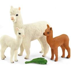 Schleich Wild Life - Alpacafamilie speelfiguur