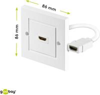 goobay HDMI-Wanddoos montagedoos - thumbnail