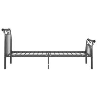 Bedframe metaal zwart 100x200 cm - thumbnail