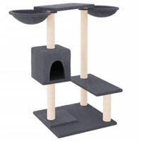 VidaXL Kattenmeubel met krabpalen 82 cm donkergrijs - thumbnail