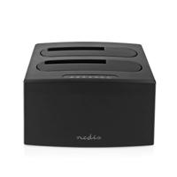 Nedis Docking Station voor Harde Schijf | USB 3.2 Gen1 | USB Type-A | 2 Schijven | 2.5 / 3.5 " | USB 3.2 Gen1 | Docking | Desktop - HDDUDB3210BK - thumbnail