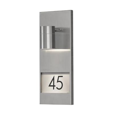 KonstSmide WandspotModena Adress RVS met huisnummer - 7655-000 - thumbnail