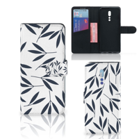 OPPO Reno Z Hoesje Leaves Blue - thumbnail