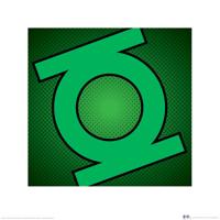 Kunstdruk DC Comics - Green Lantern - Symbol 40x40cm - thumbnail