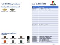 Italeri 1/35 20 Military Container - thumbnail