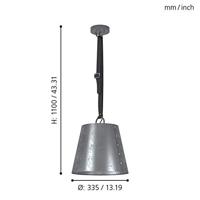 Eglo Zinken hanglampChertsey Ø 33,5cm - 43405 - thumbnail