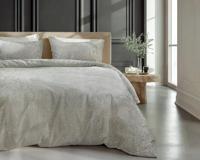 RoyalTextile - Glamour Sprankle Foil Dekbedovertrek Flanel - Crème - 240 x 220 - thumbnail