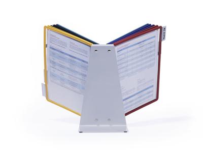 Durable Standaard voor bureaustandaard VARIO TABLE 10 - 5570 Rood, Geel, Groen, Blauw, Zwart DIN A4 Aantal meegeleverde displaypanels 10 - thumbnail