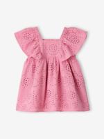 Jurk baby meisjes Engels borduurwerk rozen - thumbnail