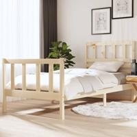 Bedframe massief hout 90x190 cm - thumbnail