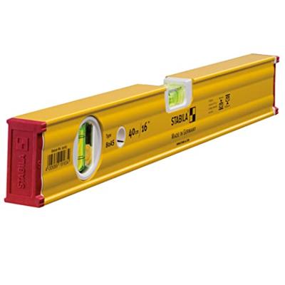 Stabila Type 80 AS 19163 Metalen waterpas Incl. anti-slip 40 cm 0.5 mm/m