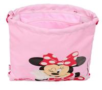 Rugtas met Koordjes Minnie Mouse Naive Roze 26 x 34 x 1 cm - thumbnail