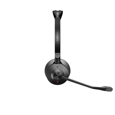 Jabra Engage 55 draadloze stereo headset met Link 400 USB-A DECT adapter - met noise cancelling microfoon en groot bereik - gecertificeerd voor Google Meet en Zoom, werkt met andere platformen - zwart