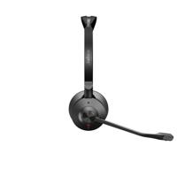 Jabra Engage 55 draadloze stereo headset met Link 400 USB-A DECT adapter - met noise cancelling microfoon en groot bereik - gecertificeerd voor Google Meet en Zoom, werkt met andere platformen - zwart - thumbnail