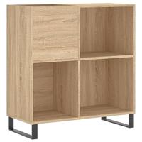 Platenkast 84,5x38x89 cm bewerkt hout sonoma eikenkleurig - thumbnail