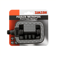Simson Pedalen set metropool 9 16 inch grijs zwart - thumbnail