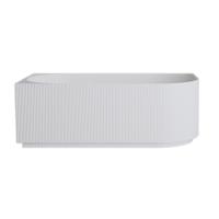 Hoekbad Links Wiesbaden Rivi 170x80 cm Acryl Met Waste Glans Wit - thumbnail