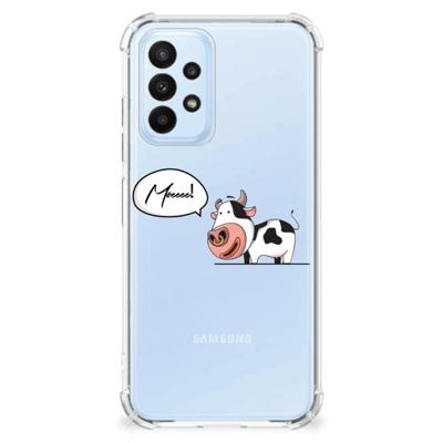 Samsung Galaxy A23 Stevig | Bumper Hoesje | Cow Samsung Galaxy A23 Stevig | Bumper Hoesje | Cow