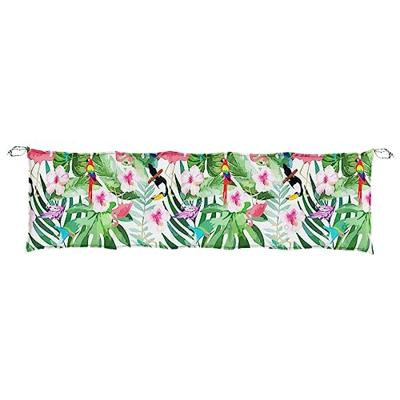 Bankkussens 2 st 180x50x7 cm stof meerkleurig