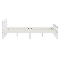 Bedframe massief grenenhout wit 180x200 cm - thumbnail
