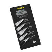 Acrylmarker online lettering 5 breedtes zilver - thumbnail