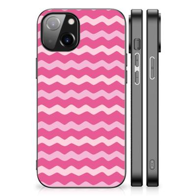 Apple iPhone 13 | iPhone 14 Back Case Waves Pink Apple iPhone 13 | iPhone 14 Back Case Waves Pink