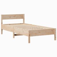 Bedframe zonder matras massief grenenhout 200x200 cm - thumbnail