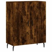 Dressoir 69,5x34x90 cm bewerkt hout gerookt eikenkleurig - thumbnail