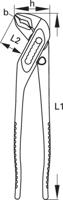 Gedore 914417 4533230 Waterpomptang 175 mm - thumbnail