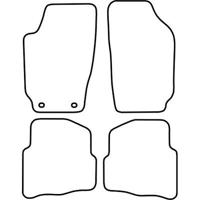 Automatten passend voor Skoda Fabia 2000-2007 TMSK503