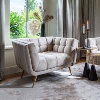 Richmond Fauteuil 'Huxley' Velvet, kleur Khaki - thumbnail