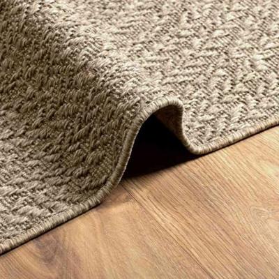 Vloerkleed ZIZUR beige binnen en buiten 120x170 cm jute look - thumbnail