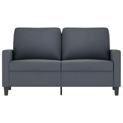 Tweezitsbank 120 cm fluweel donkergrijs