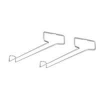 Metaltex Wijnglazenrek 41x11x4 cm 2 Stuks Zilver - thumbnail