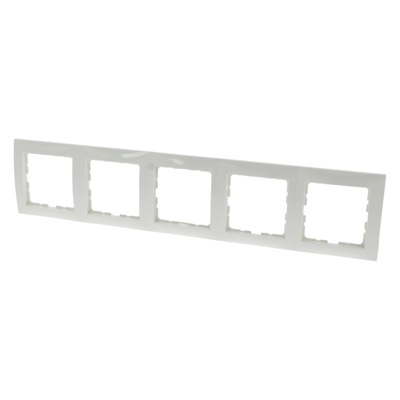 Berker S1 Afdekraam | Inbouw | 5-voudig | Polarwit - 66.033.28