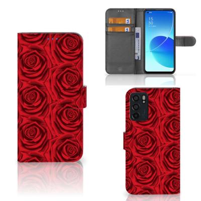 OPPO Reno6 5G Hoesje Red Roses OPPO Reno6 5G Hoesje Red Roses
