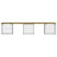 Tuinbank schanskorfontwerp 203x44x42 cm gempregneerd hout - thumbnail