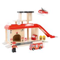 Small Foot - houten brandweerkazerne met accessoires, 15dlg. - thumbnail