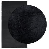 VidaXL Vloerkleed oviedo laagpolig 60x110 cm zwart - thumbnail