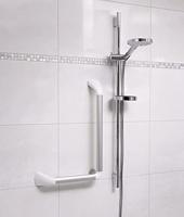 SecuCare wand bad/douche greep Alu wit hoek 90 gr - thumbnail