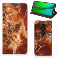Motorola Moto G7 | G7 Plus Standcase Marmer Bruin - thumbnail