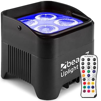BeamZ 4x BBP94W verticale LED par op accu RGBWA+UV WDMX - thumbnail