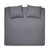 Cinderella dekbedovertrek Uni flanel- antraciet - 240x200/220 cm - Leen Bakker - thumbnail