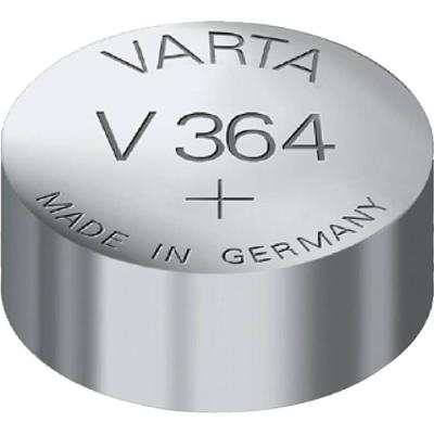 Varta Primary Silver Button V364 / SR 60 Single use batterij nikkel-Oxyhydroxide (NiOx) - Huishoudbatterijen (enkelvoudig gebruik batterij, nikkeloxide (NiOx), 1,55 V, 1 stuk (e), 20 mAh, 6,8 mm)