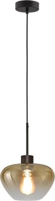 Masterlight HanglampGenua zwart met goud glas Ø 24cm - 2970-05-05-24