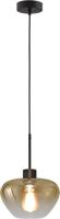 Masterlight HanglampGenua zwart met goud glas Ø 24cm - 2970-05-05-24 - thumbnail