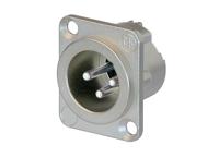 Neutrik NC3MD-LX XLR-connector Flensstekker, contacten recht Aantal polen: 3 Zilver 1 stuk(s) - thumbnail