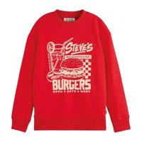 Regular-Fit Artwork Crewneck Medium Red - thumbnail