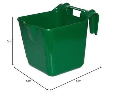 MM Voerbak kunststof -HangOn- groen 13L